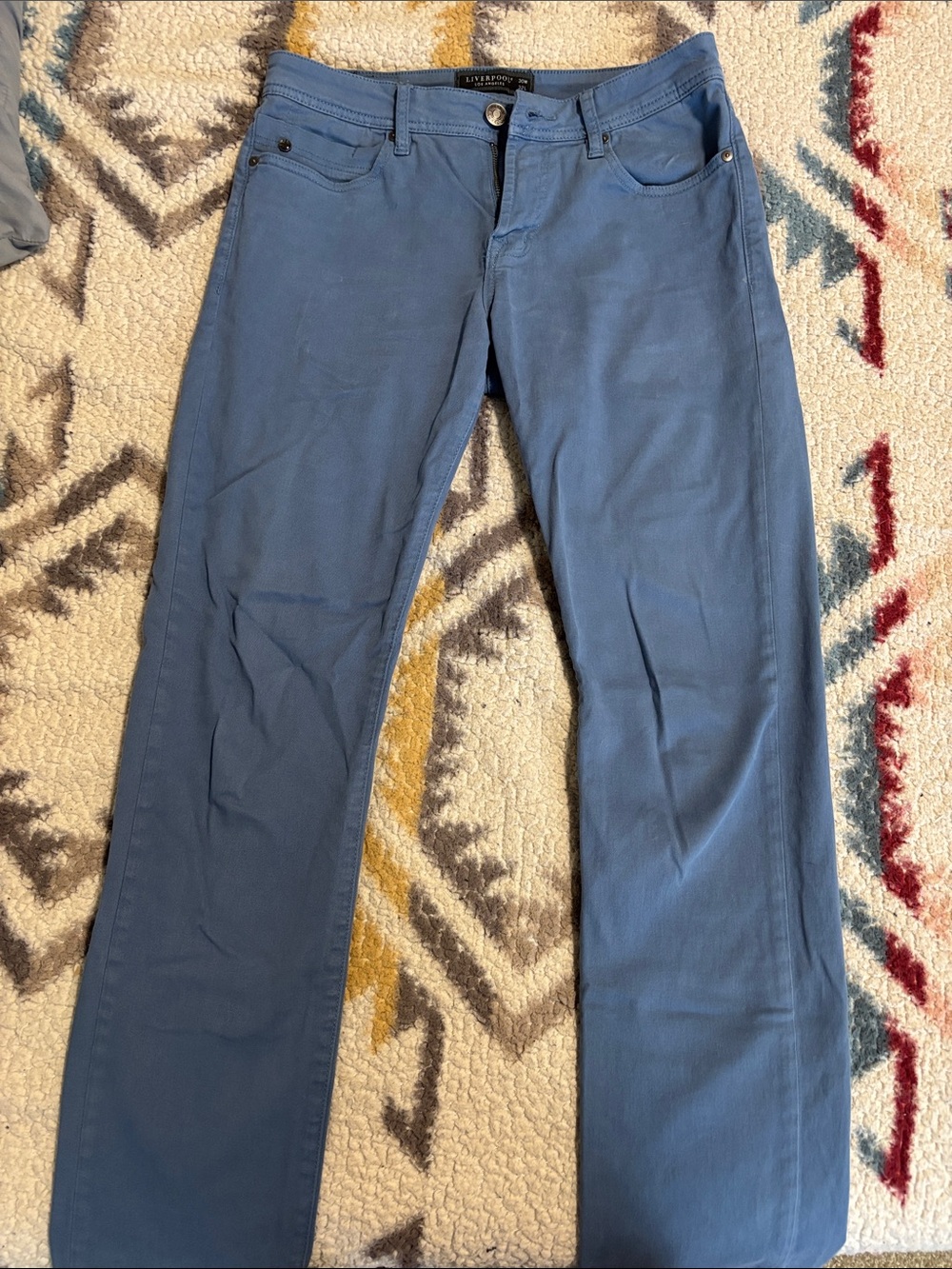 Liverpool Jeans Company Men's Slim Straight Light Blue Jeans